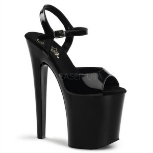 Black Patent 20 cm Pleaser XTREME-809 High Heels Platform