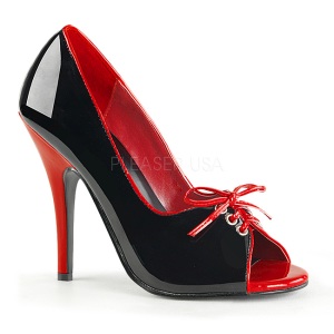 Black Red 12,5 cm SEDUCE-216 Womens Shoes with High Heels