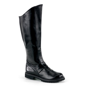 GOTHAM-100 black captain boots cosplay halloween mens boots