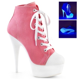 Rose Neon 15 cm DELIGHT-600SK-02 Canvas high heels chucks