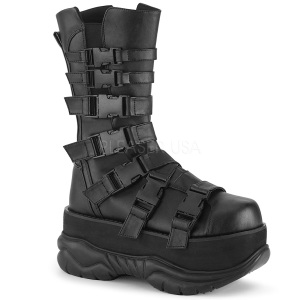 Vegan 7,5 cm NEPTUNE-210 demoniacult boots - unisex platform boots