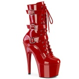 ADORE-1043 - 18 cm platform high heel boots patent red