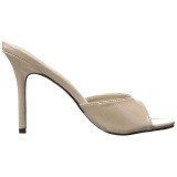 Beige Patent 10 cm CLASSIQUE-01 big size mules shoes