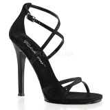 Black 11,5 cm GALA-41 High Heeled Stiletto Sandal Shoes