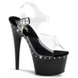 Black 18 cm Pleaser ADORE-708LS High Heels Platform