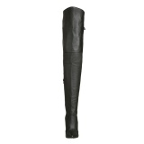 Black Leather 13 cm LEGEND-8899 overknee high heel boots