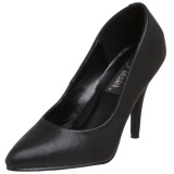 Black Leatherette 10 cm VANITY-420 pointed toe pumps high heels