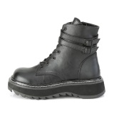 Black Leatherette 3 cm LILITH-152 demoniacult ankle boots platform