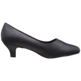 Black Leatherette 5 cm FAB-420W High Heel Pumps for Men