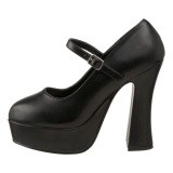 Black Matte 13 cm DOLLY-50 Mary Jane Platform Pumps