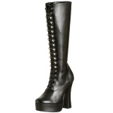 Black Matte 13 cm ELECTRA-2020 High Heeled Womens Boots for Men