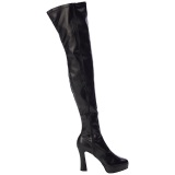 Black Matte 13 cm ELECTRA-3000Z High Heeled Overknee Boots