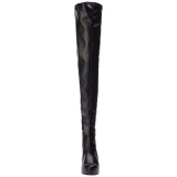 Black Matte 13 cm ELECTRA-3000Z High Heeled Overknee Boots