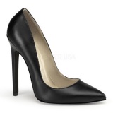 Black Matte 13 cm SEXY-20 pointed toe stiletto pumps