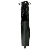 Black Matte 20 cm Pleaser FLAMINGO-1018 Platform Ankle Calf Boots