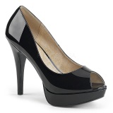 Black Patent 13,5 cm CHLOE-01 big size pumps shoes