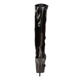 Black Patent 15 cm Pleaser DELIGHT-2000 Women Knee Boots