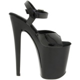 Black Patent 20 cm Pleaser XTREME-809 High Heels Platform