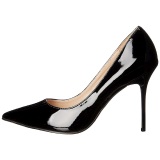 Black Shiny 10 cm CLASSIQUE-20 Pumps High Heels for Men