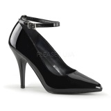 Black Shiny 10 cm VANITY-431 Pumps High Heels for Men