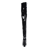 Black Shiny 13 cm ELECTRA-3000Z High Heeled Overknee Boots