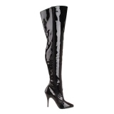 Black Shiny 13 cm SEDUCE-3010 overknee high heel boots