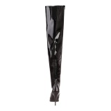 Black Shiny 13 cm SEDUCE-3010 overknee high heel boots