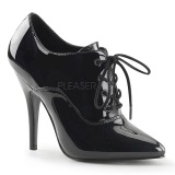 Black Shiny 13 cm SEDUCE-460 Pumps High Heels for Men