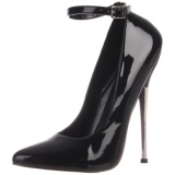 Black Shiny 16 cm DAGGER-12 Fetish Pumps Women Shoes