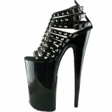 Black Shiny 25,5 cm Pleaser BEYOND-093 High Heels Platform