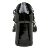 Black Shiny 8 cm GOGO-50 Pumps Shoes