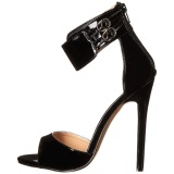 Black Varnish 13 cm SEXY-19 High Heeled Evening Sandals