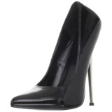 Black Varnished 16 cm DAGGER-01 Women Pumps Shoes Stiletto Heels