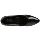 Black Varnished 5 cm FAB-420W Pumps with low heels