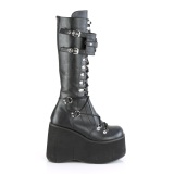 Black Vegan 11,5 cm DemoniaCult KERA-200 goth platform boots