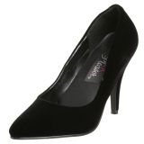 Black Velvet 10 cm VANITY-420 pointed toe pumps high heels