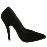 Black Velvet 13 cm SEDUCE-420 pointed toe pumps high heels