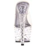 Clear Rhinestone Platform 18 cm STARDUST-701 Women Mules Shoes