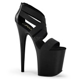 Elasticated Band 20 cm FLAMINGO-869 Platform High Heels Shoes