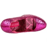 Fuchsia Glitter 14,5 cm Burlesque BORDELLO TEEZE-06G Platform Pumps