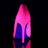 Fuchsia Neon 13 cm AMUSE-20 pointed toe stiletto pumps