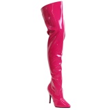 Fuchsia Shiny 13 cm SEDUCE-3010 Thigh High Boots for Men