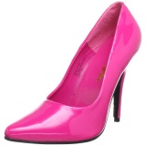 Fuchsia Varnished 13 cm SEDUCE-420 pointed toe pumps high heels