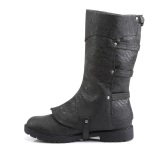 GOTHAM-105 halloween black captain boots cosplay mens boots with buckles