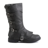 GOTHAM-105 halloween black captain boots cosplay mens boots with buckles