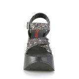 Glitter 13 cm DemoniaCult DYNAMITE-02 lolita sandals wedge sandals