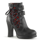 Leatherette 10 cm CRYPTO-51 goth lolita platform ankle boots