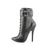 Leatherette 15 cm DOMINA-1023 ankle boots stiletto high heels