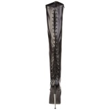 Leatherette 16 cm DAGGER-3060 fetish overknee boots