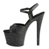 Leatherette 18 cm Pleaser SKY-309MMG glitter high heels shoes